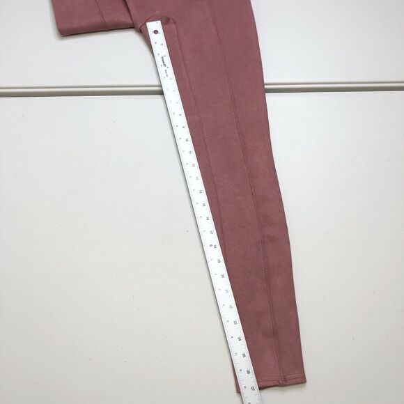 Perfect SPANX Faux Suede Skinny Pants Leggings Pink 20322R Size XS - Picture 4 of 7